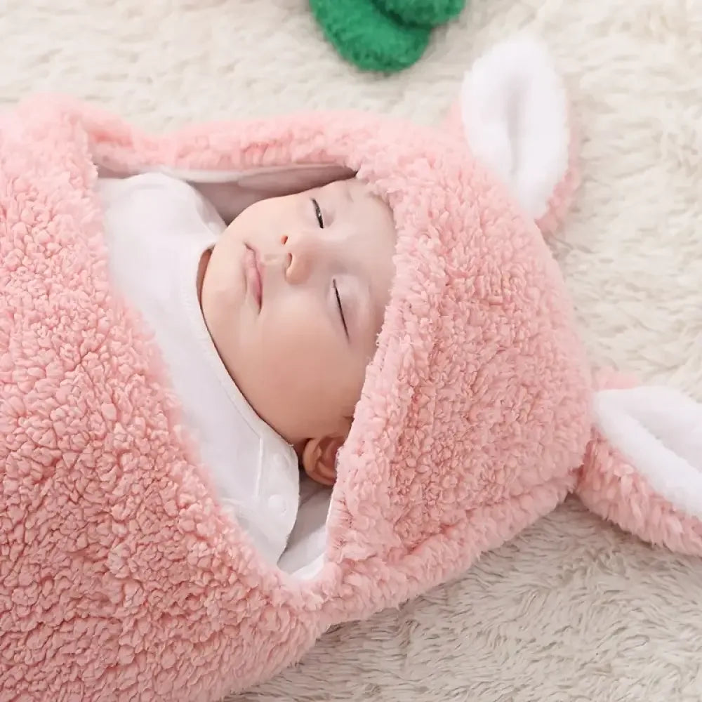 Cozy Cashmere Swaddle Blanket for Baby - Blue / 3M(62CM)