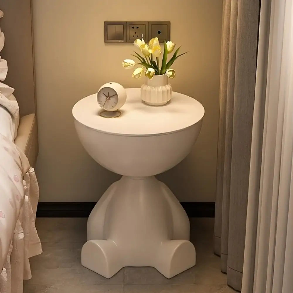 Creative Bear Shaped Plastic Bedside Table Minimalist Coffee Table & Multifunctional Storage