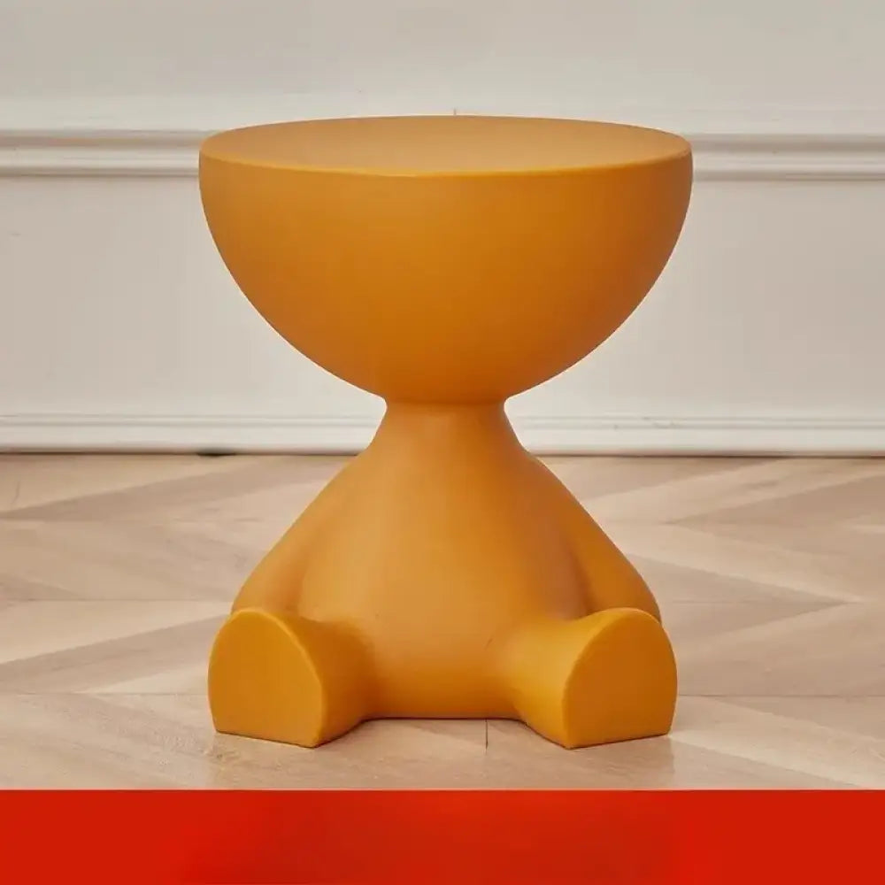 Creative Bear Shaped Plastic Bedside Table Minimalist Coffee Table & Multifunctional Storage