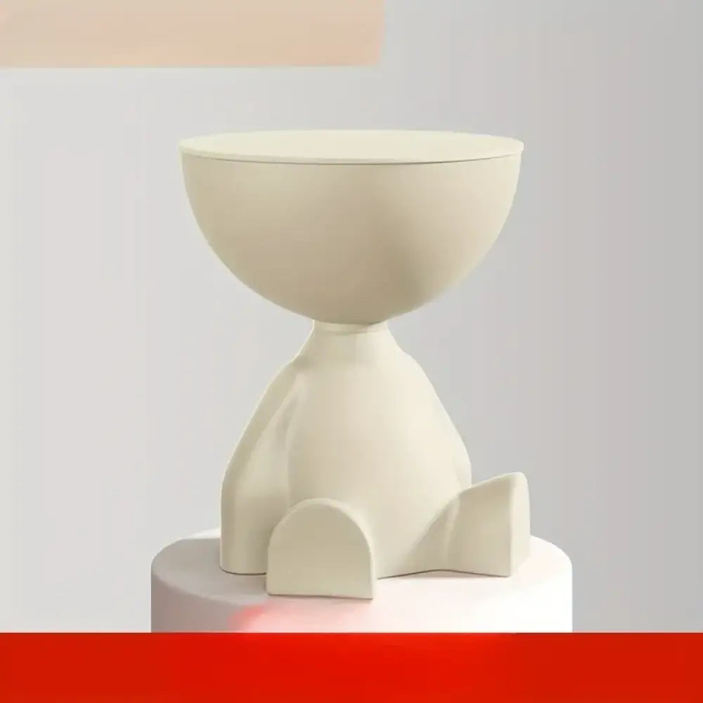 Creative Bear Shaped Plastic Bedside Table Minimalist Coffee Table & Multifunctional Storage