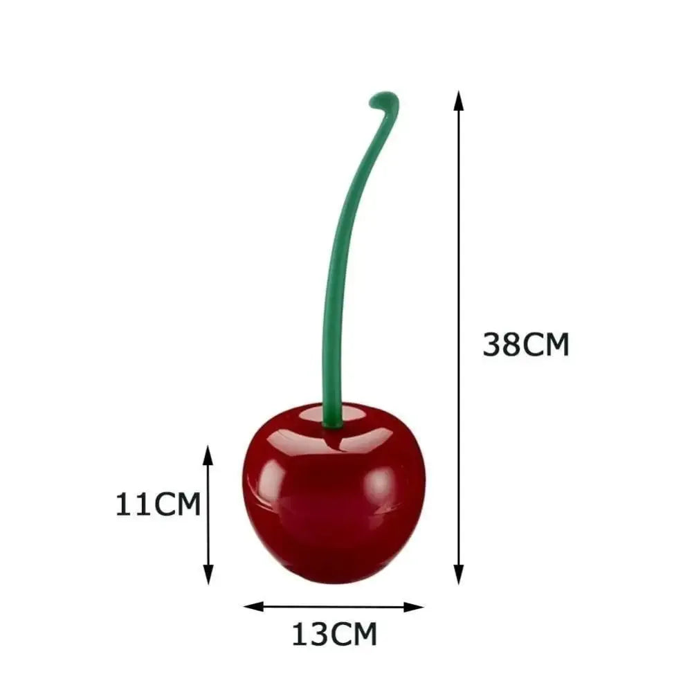 Creative Lovely Cherry Shape Toilet Brush - Red