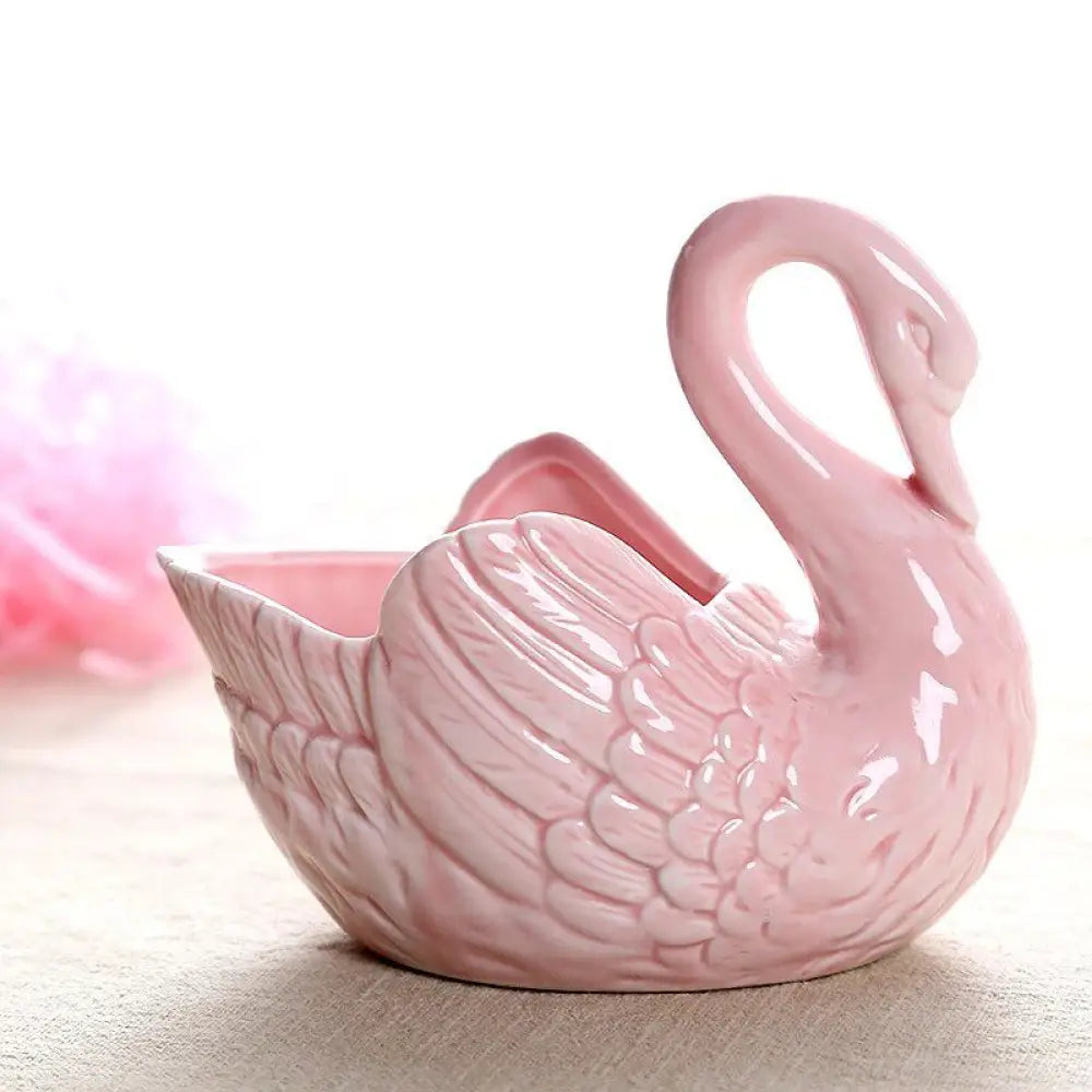 Creative Swan Candlestick Flower Pot Wedding Gift Key Holder