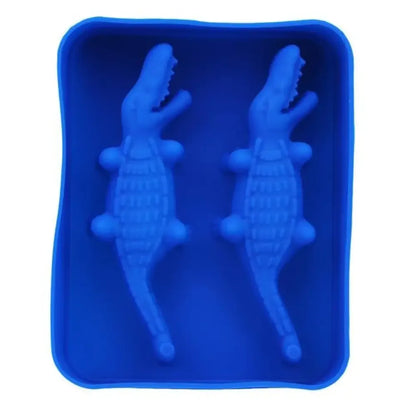 Crocodile Ice Cube Mold - Dark Blue