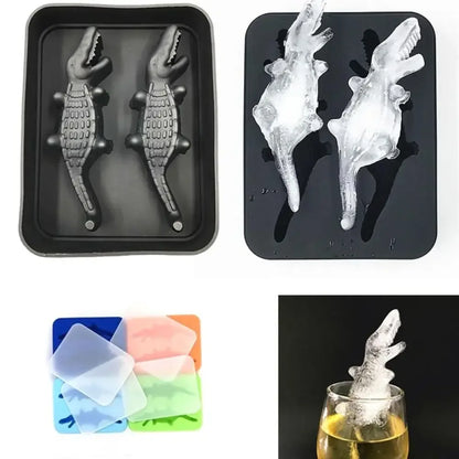 Crocodile Ice Cube Mold - Black