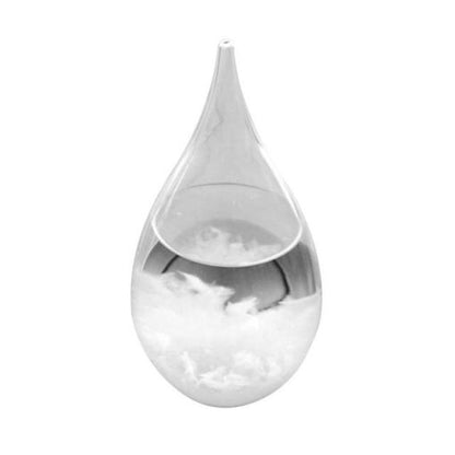 Crystal Transparent Storm Glass Water Drop Barometer Weather Forecast Desktop Decor