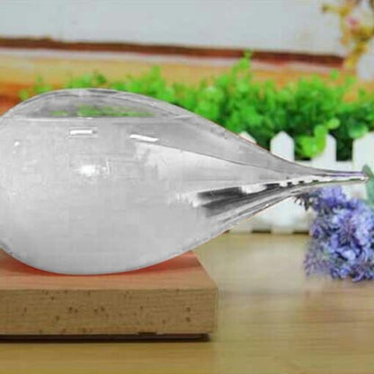 Crystal Transparent Storm Glass Water Drop Barometer Weather Forecast Desktop Decor