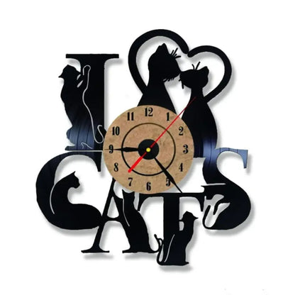 Decorative LED Cat Clock - Gears Look (No LED)