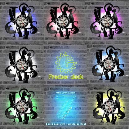 Decorative LED Cat Clock