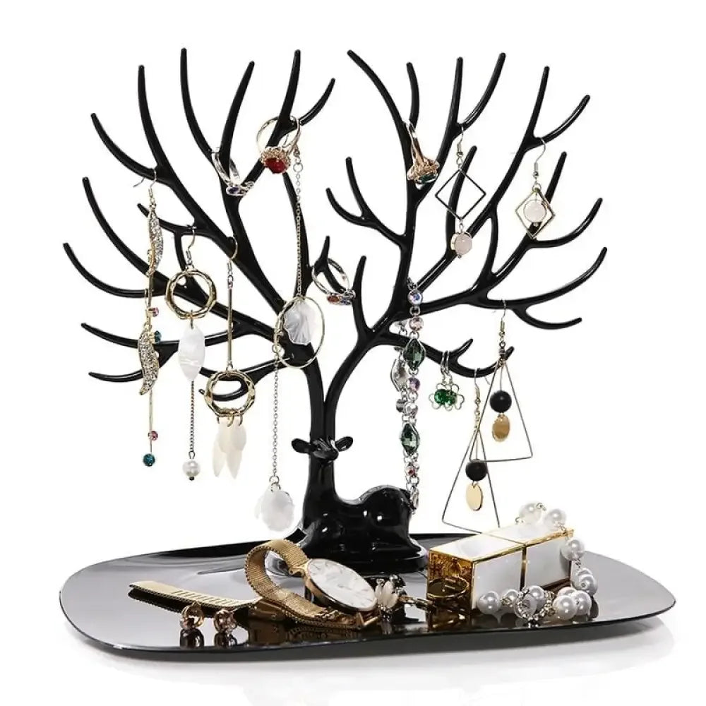 Deer Antler Jewel Stand - White