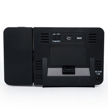 Digital Projection Alarm Clock with USB Charger | Dimmable LED Display, Thermometer & Dual Alarm