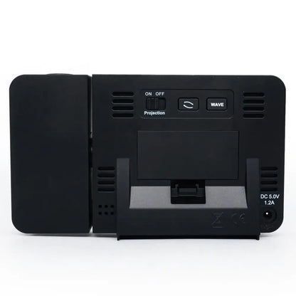 Digital Projection Alarm Clock with USB Charger | Dimmable LED Display, Thermometer & Dual Alarm - 