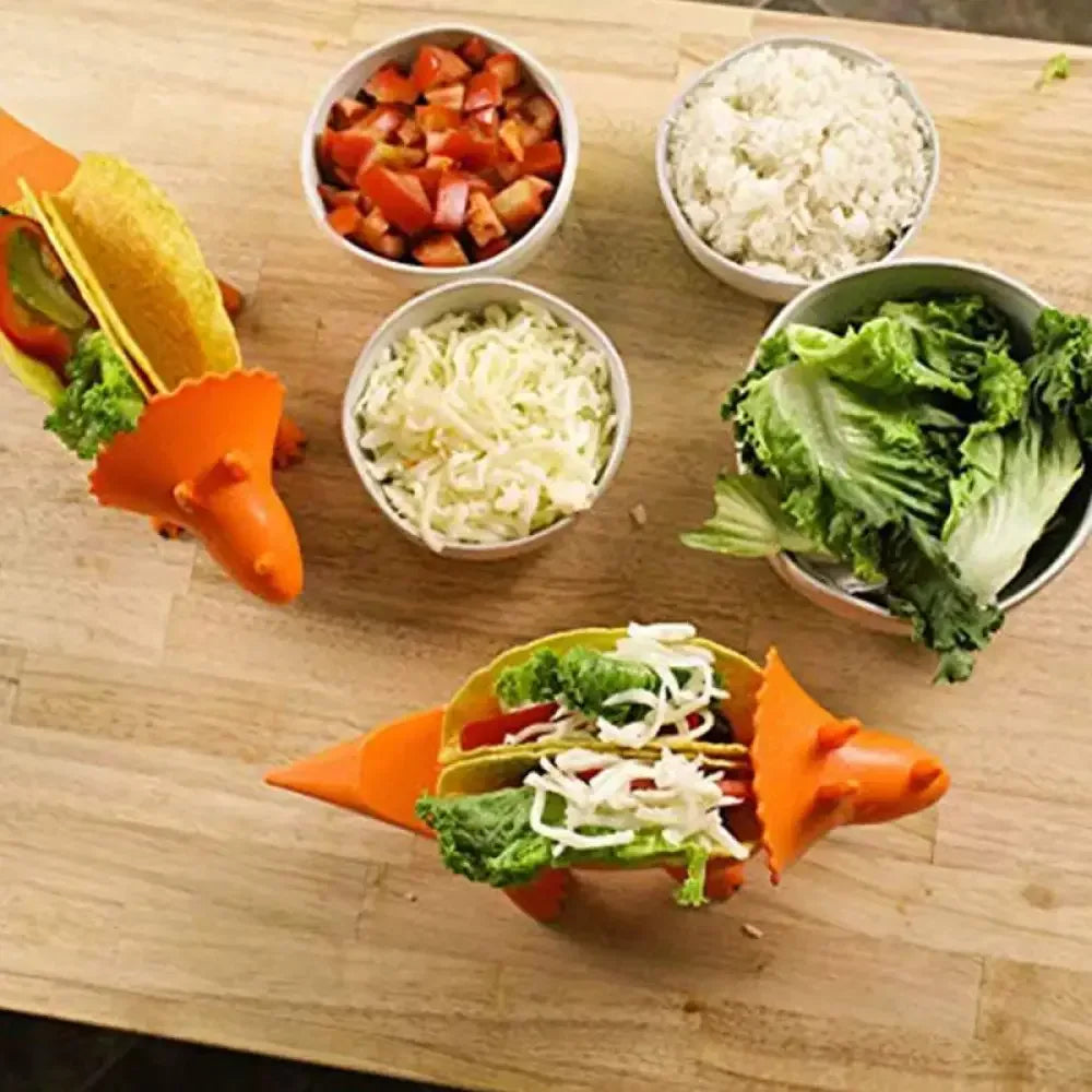 Dinosaur Taco Holder - Orange