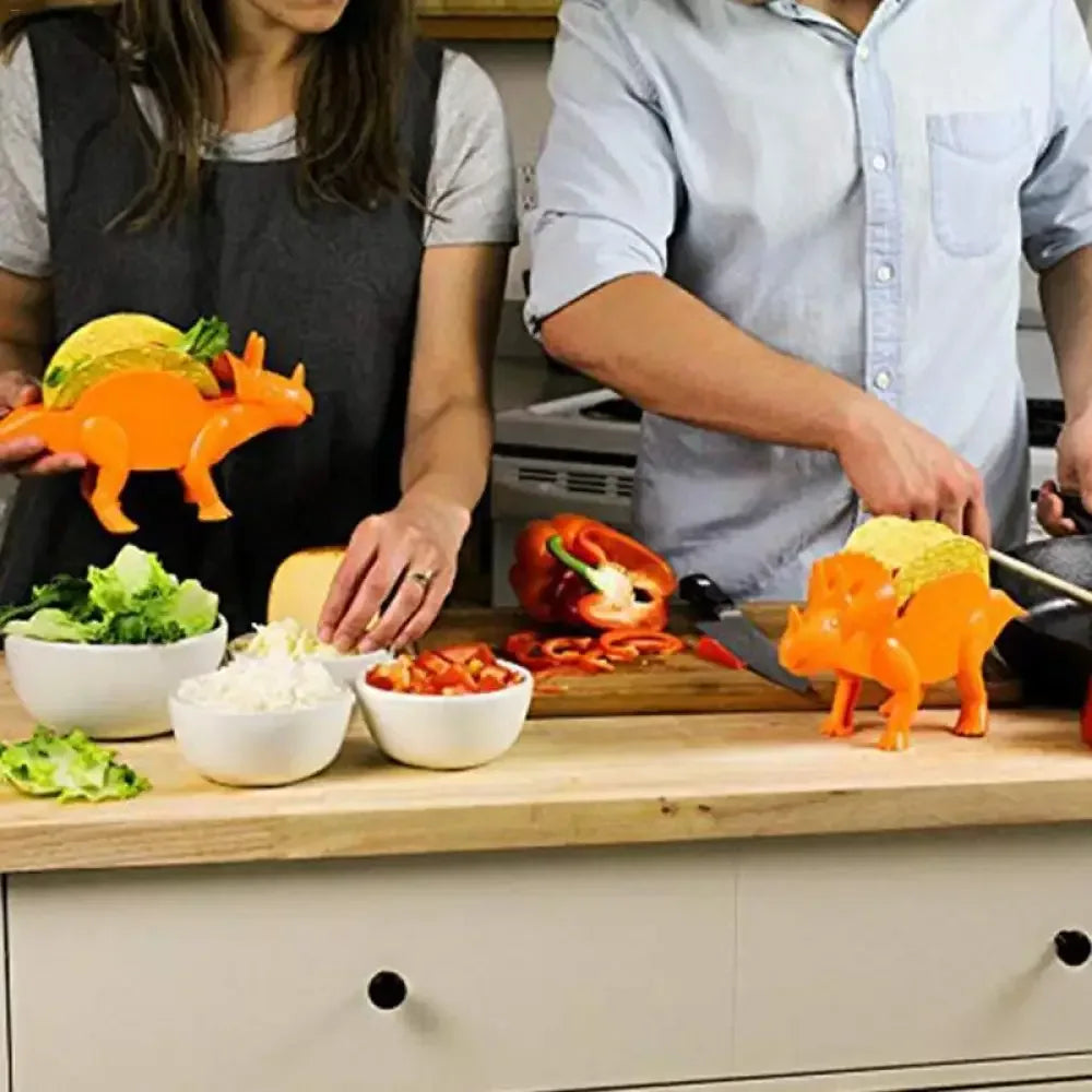 Dinosaur Taco Holder - Orange