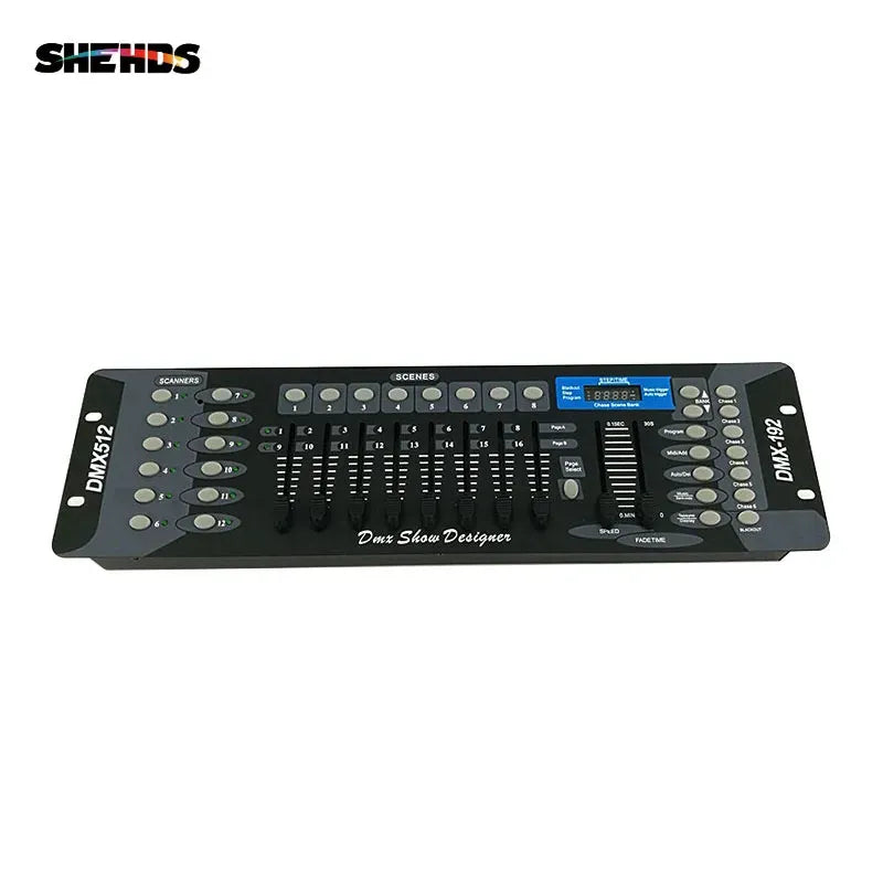 DMX 192 Channel Lighting Controller  Compact Console with Voice Activation & Scene Programming