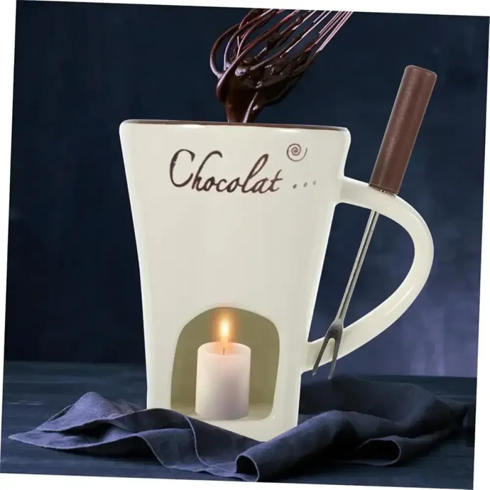 Double-Layer Heat-Resistant Ceramic Cup | Anti-Scald Design for Coffee, Tea - Black
