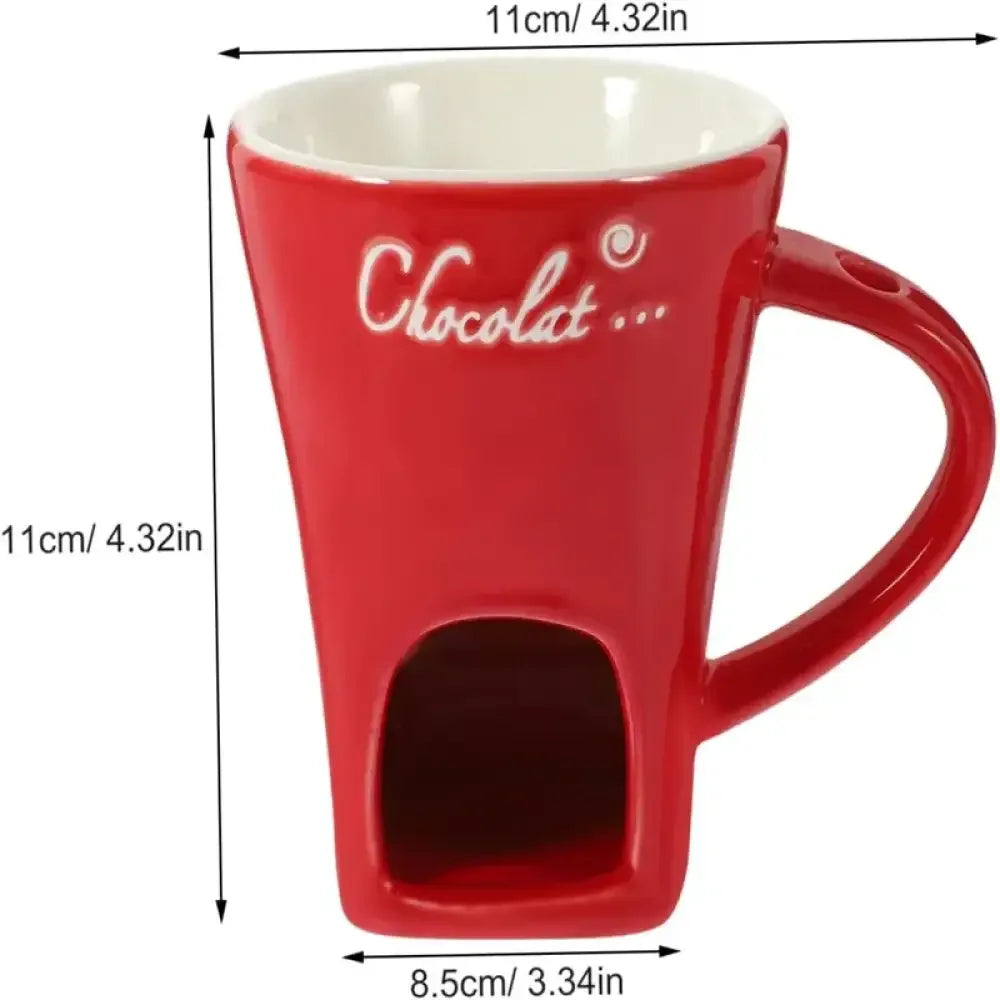 Double-Layer Heat-Resistant Ceramic Cup | Anti-Scald Design for Coffee, Tea - Black