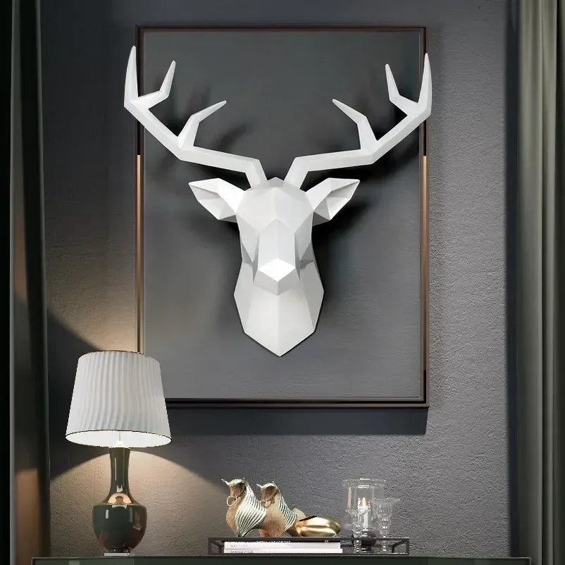 Majestic Deer Head Wall Sculpture