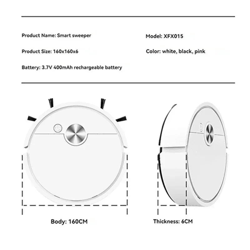 3-In-1 Smart Robot Vacuum Cleaner