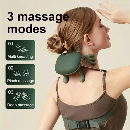Wearable Neck & Trapezius Massager - 4D Kneading