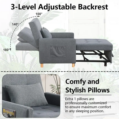 3-in-1 Convertible Sleeper Chair Bed