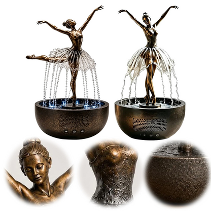🔥Limited Time Deal - Ballet Dancer Tabletop Water Fountain