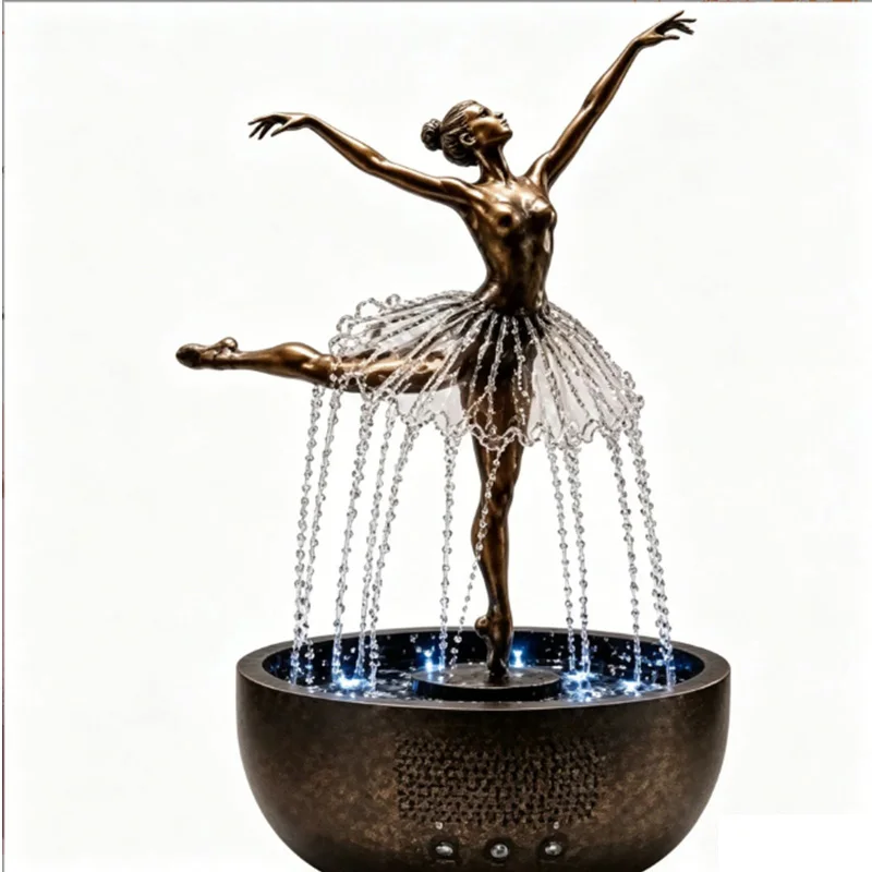 🔥Limited Time Deal - Ballet Dancer Tabletop Water Fountain