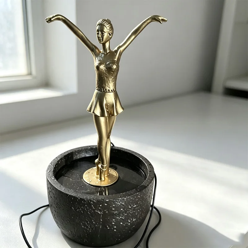 🔥Limited Time Deal - Ballet Dancer Tabletop Water Fountain