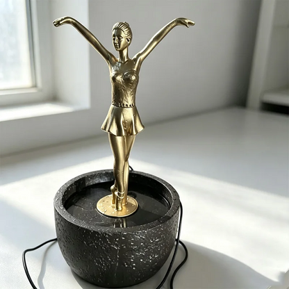 🔥Limited Time Deal - Ballet Dancer Tabletop Water Fountain