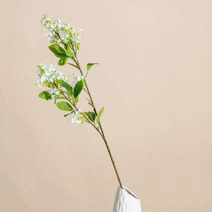 Silk Lilac Artificial Flower Stems - 3pcs Wedding Bouquet Home Decor