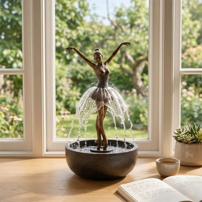 🔥Limited Time Deal - Ballet Dancer Tabletop Water Fountain