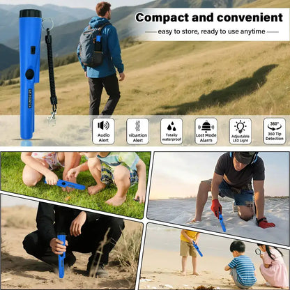 Treasure Hunter Handheld Metal Detector — Pinpointer for Gold, Coins & Relics
