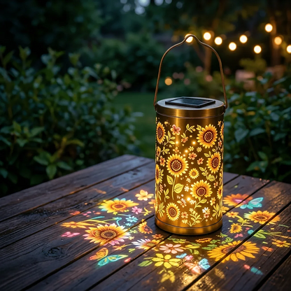 🔥HOT SALE 50% OFF-🌞Colorful Butterfly Sunflower Glow Solar Garden Lantern