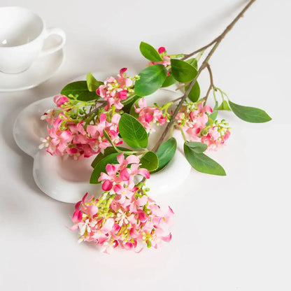 Silk Lilac Artificial Flower Stems - 3pcs Wedding Bouquet Home Decor