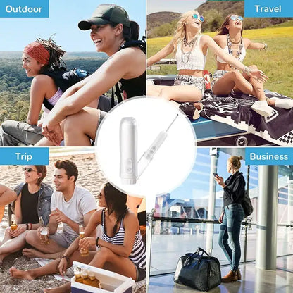 Travel Portable Electric Bidet Sprayer — 180° Nozzle, Auto Decompression