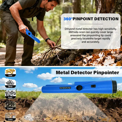 Treasure Hunter Handheld Metal Detector — Pinpointer for Gold, Coins & Relics