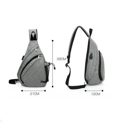 TravelPro™ USB Charging Sling Backpack — Anti-Theft Crossbody with USB Port