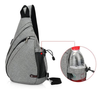 TravelPro™ USB Charging Sling Backpack — Anti-Theft Crossbody with USB Port