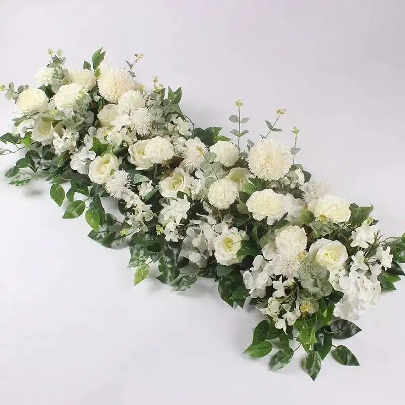 100cm Luxury Artificial Flower Row - Wedding Table Centerpiece & Arch Decor