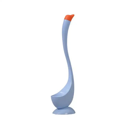 Swan Toilet Brush Set with Holder - Dense Bristles & Long Handle