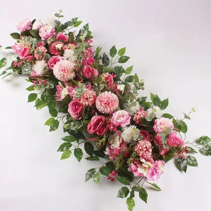 100cm Luxury Artificial Flower Row - Wedding Table Centerpiece & Arch Decor