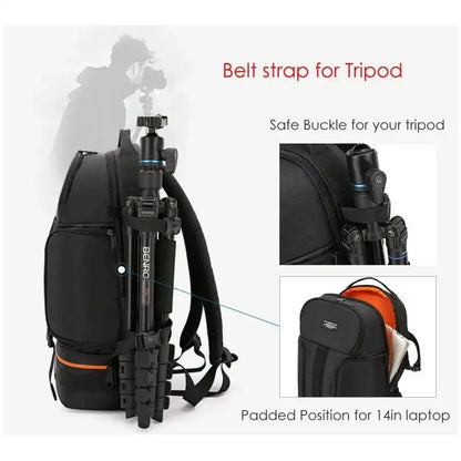 Large Capacity Waterproof DSLR Camera Backpack