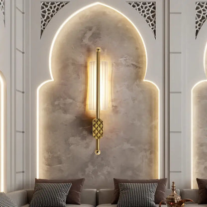 Nordic Pipe LED Wall Sconce - Acrylic Tube, Diamond Mount