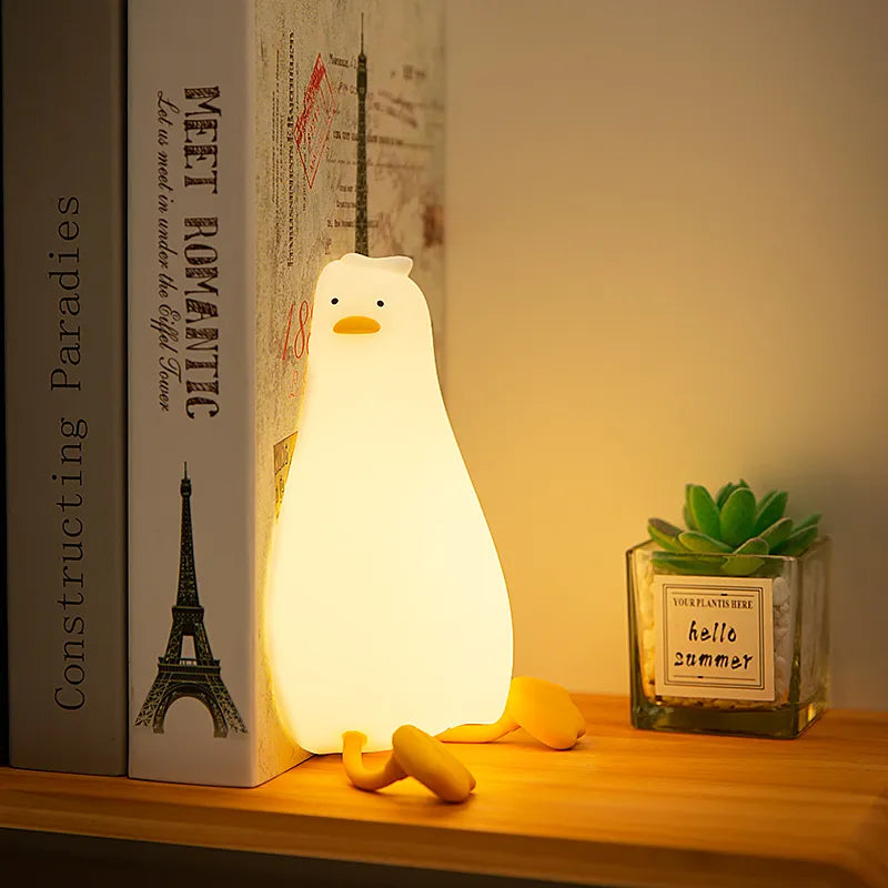Duck Nightlights Led Night Light Duckling Rechargeable Lamp USB