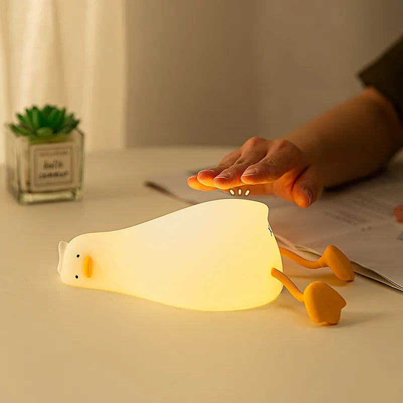 Duck Nightlights Led Night Light Duckling Rechargeable Lamp USB