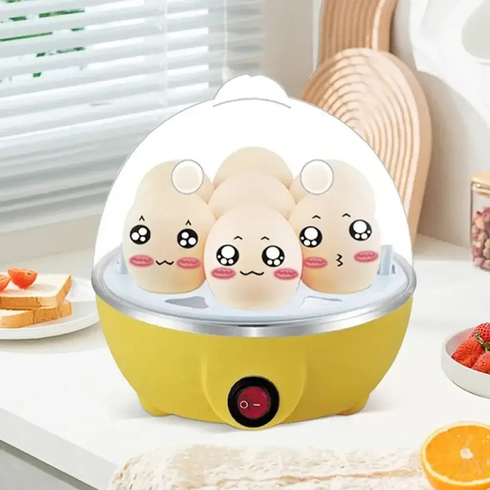 Egg Cooker with Automatic Power Off – 7 Egg Multi-Functional Steamer for Boiled Eggs, Custard & Breakfast - US
