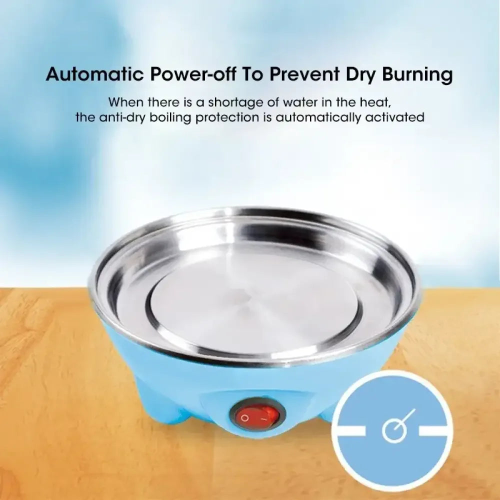 Egg Cooker with Automatic Power Off – 7 Egg Multi-Functional Steamer for Boiled Eggs, Custard & Breakfast - US