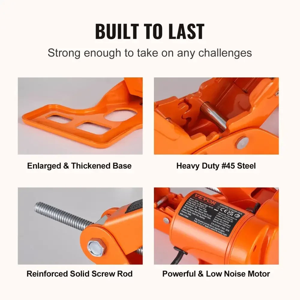 Electric Car Jack Kit 3T Scissor Jack with 12V Impact Wrench and Carrying Case