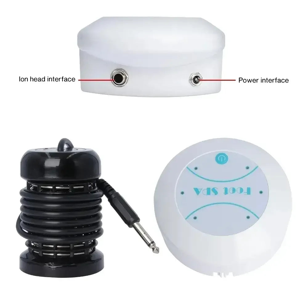 Electric Ionic Foot Detox Machine | Mini Portable Hydrotherapy Spa Massage Array - US Plug