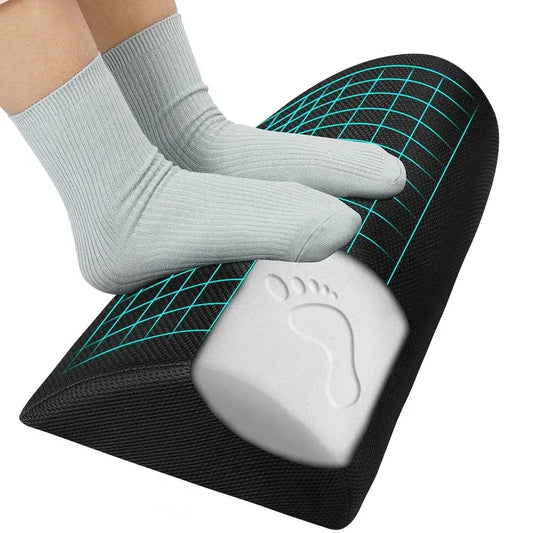 Ergonomic Memory Foam Footrest & Leg Lift Pillow | Office, Gaming & Home Comfort - 