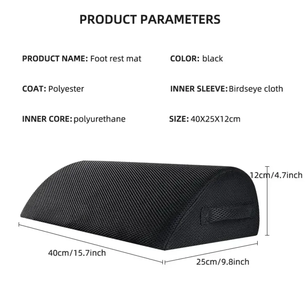 Ergonomic Memory Foam Footrest & Leg Lift Pillow | Office, Gaming & Home Comfort - 